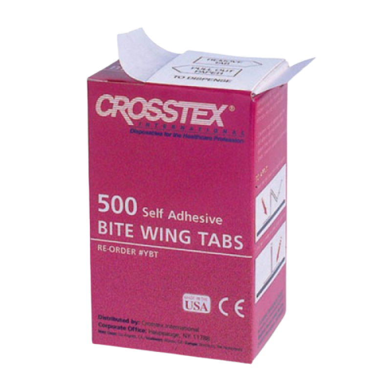 BITE WING TABS SELF ADHESIVE 500/BX CROSSTEX