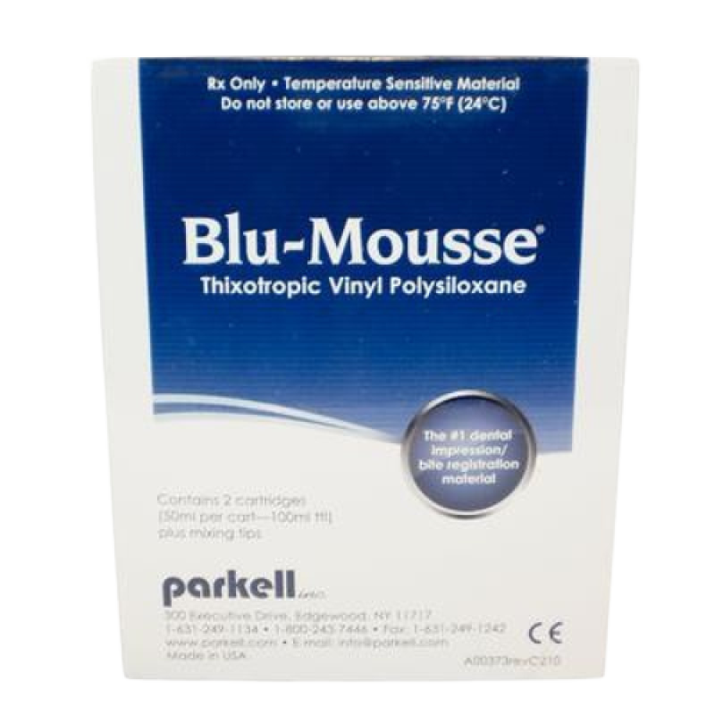 BLU MOUSSE BITE REGISTRATION CARTRIDGE CLASSIC 2 X 50ML CARTRIDGES