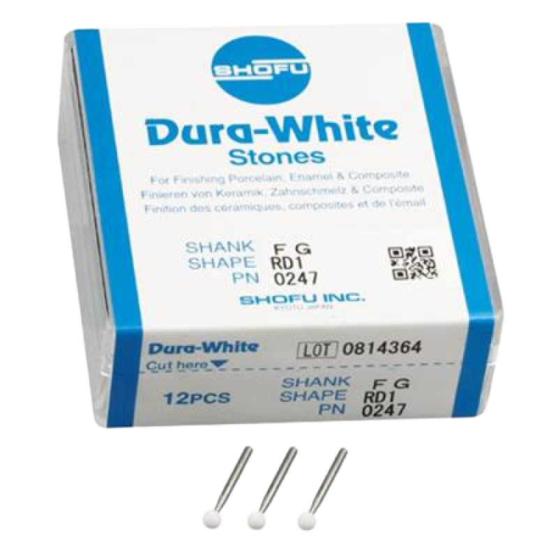 Dura White Stones FG RD1  0247 12/Pk