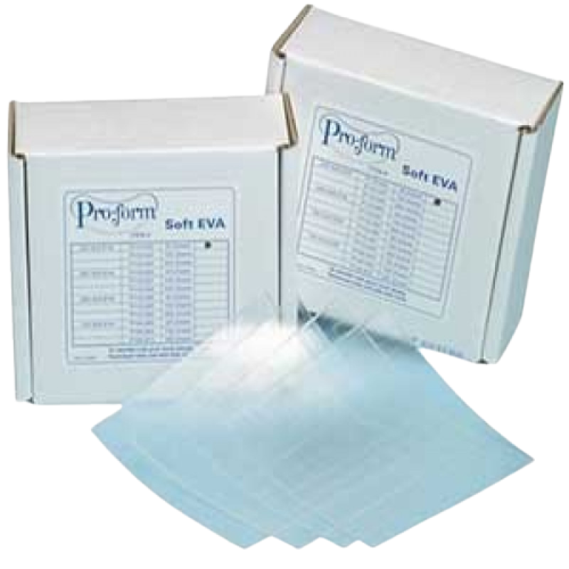 BLEACHING MATERIAL SOFT WHITENING TRAY MATERIAL EVA 0.40 CLEAR 25/PK