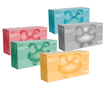 Ventyv: Elephant Nitrile Powder Free Gloves 200/Box Medium