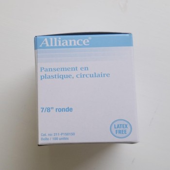 Plastic Spot Bandage 7/8" - 100/box